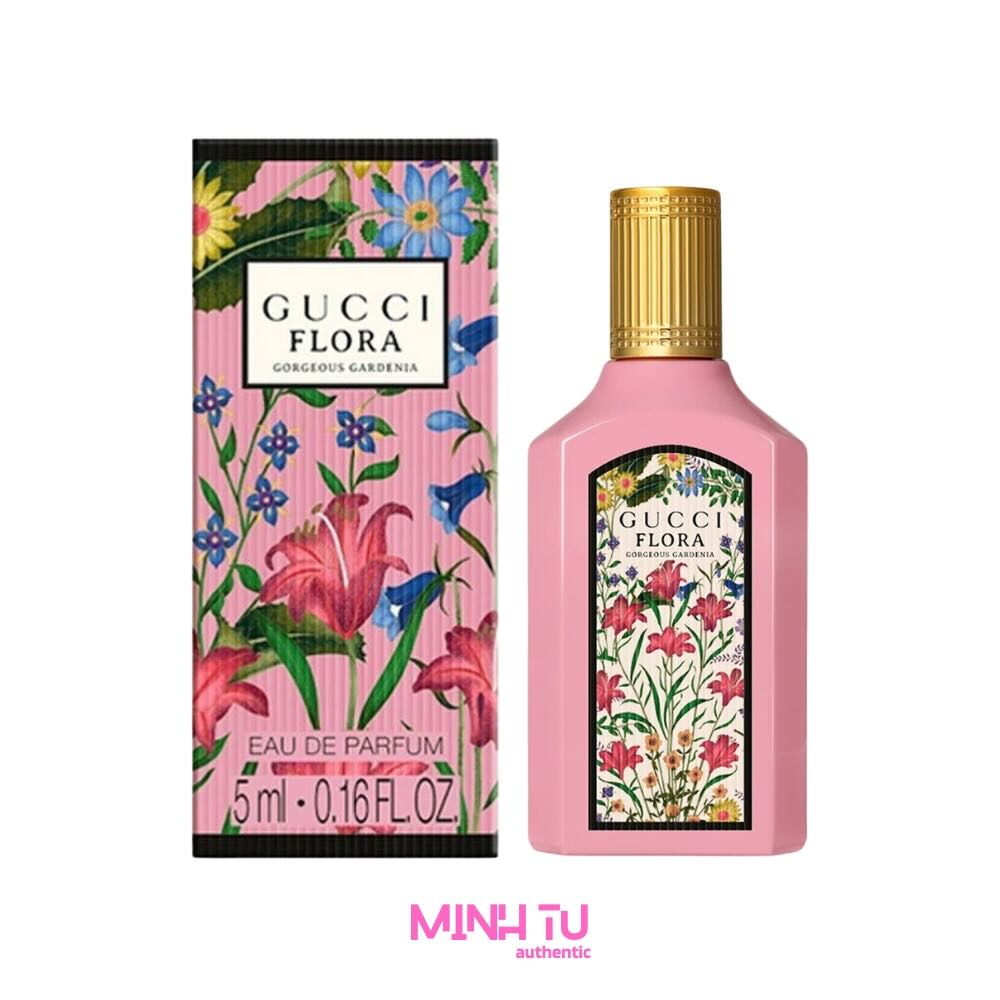 Nước Hoa Mini Nữ Gucci Flora Gorgeous Gardenia EDP 5ML | Chính Hãng | Trả góp 0%